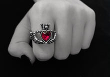 Load image into Gallery viewer, Claddagh By Night Ring
