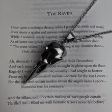 Load image into Gallery viewer, Nevermore Raven Skull Necklace
