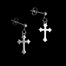 Load image into Gallery viewer, Gothic Cross Earrings
