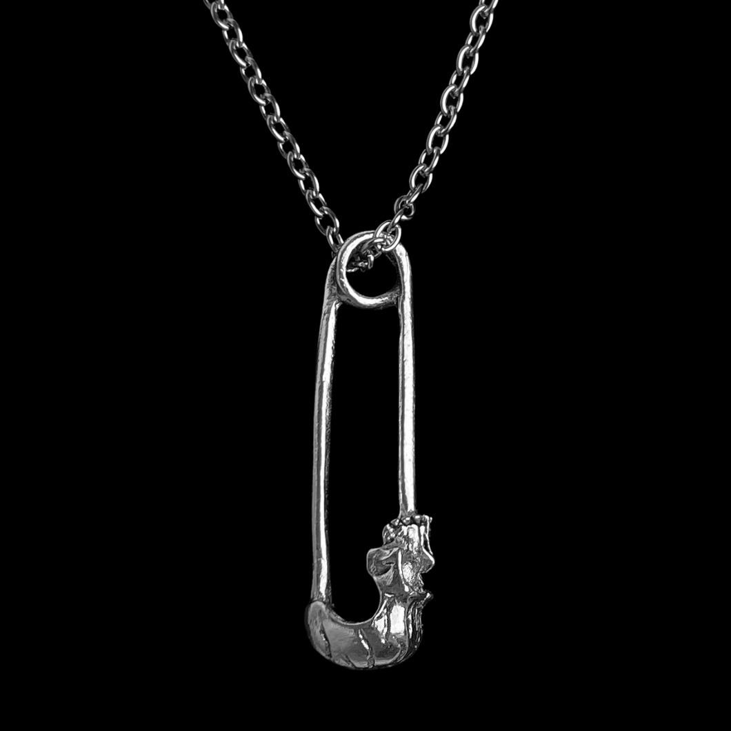 Skull Pin Necklace